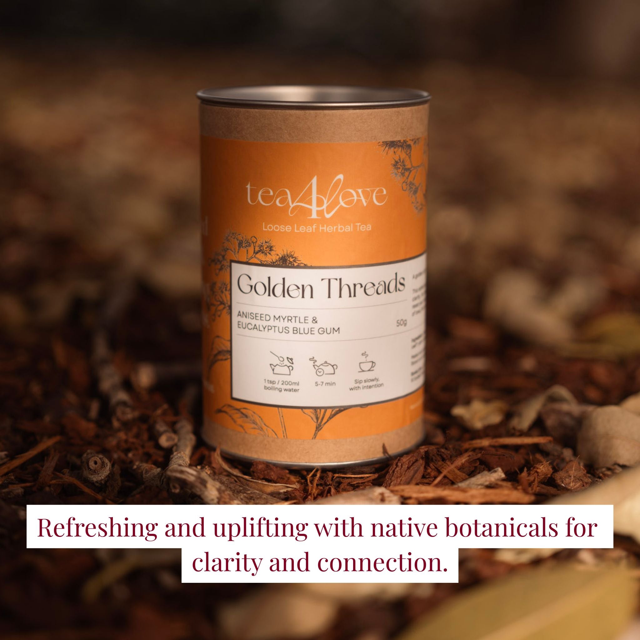Golden Threads Herbal Tea | Refreshing Australian Tea – Tea 4 Love