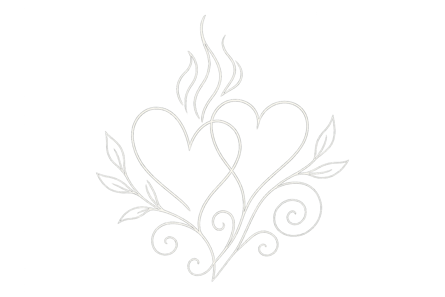 generate a graphic image with no background and white lines, no writes solo disegno per questa playlist A love-intoxicating playlist to connect and let the fire burn. Perfect for intimate rituals.