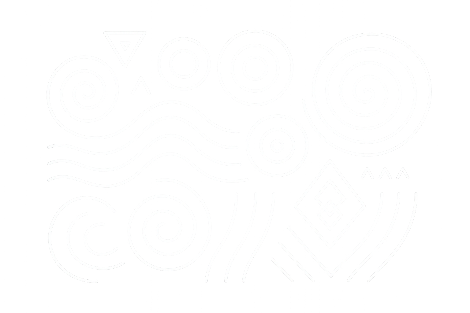 generate a graphic image with no background, whit white lines, no wtrites just the image for this playlist: magnetic aura - Tribal rhythms, deep bass, and sultry beats amplify attraction and magnetism.